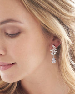 Dorado-Anna Floral CZ Earrings