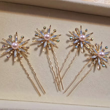 Cargar imagen en el visor de la galería, Cuarteto de pines de Estrella en dorado