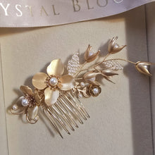 Cargar imagen en el visor de la galería, Glendy Peineta Dorada