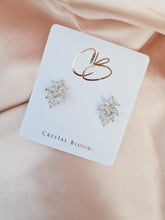 Cargar imagen en el visor de la galería, Trendy Leaf CZ Stud Earrings