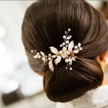 Cargar imagen en el visor de la galería, Petite Floral Clip Rosegold