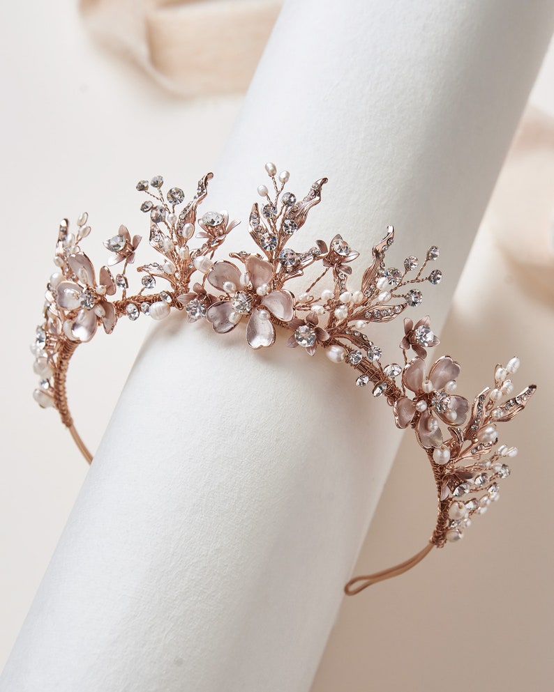 Ava Floral Tiara